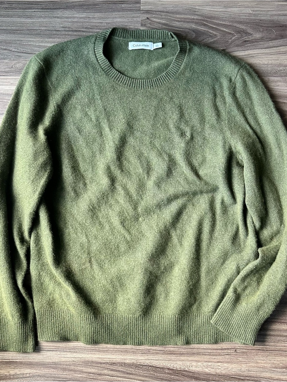 Calvin Klein Men's Olive Crewneck Sweater